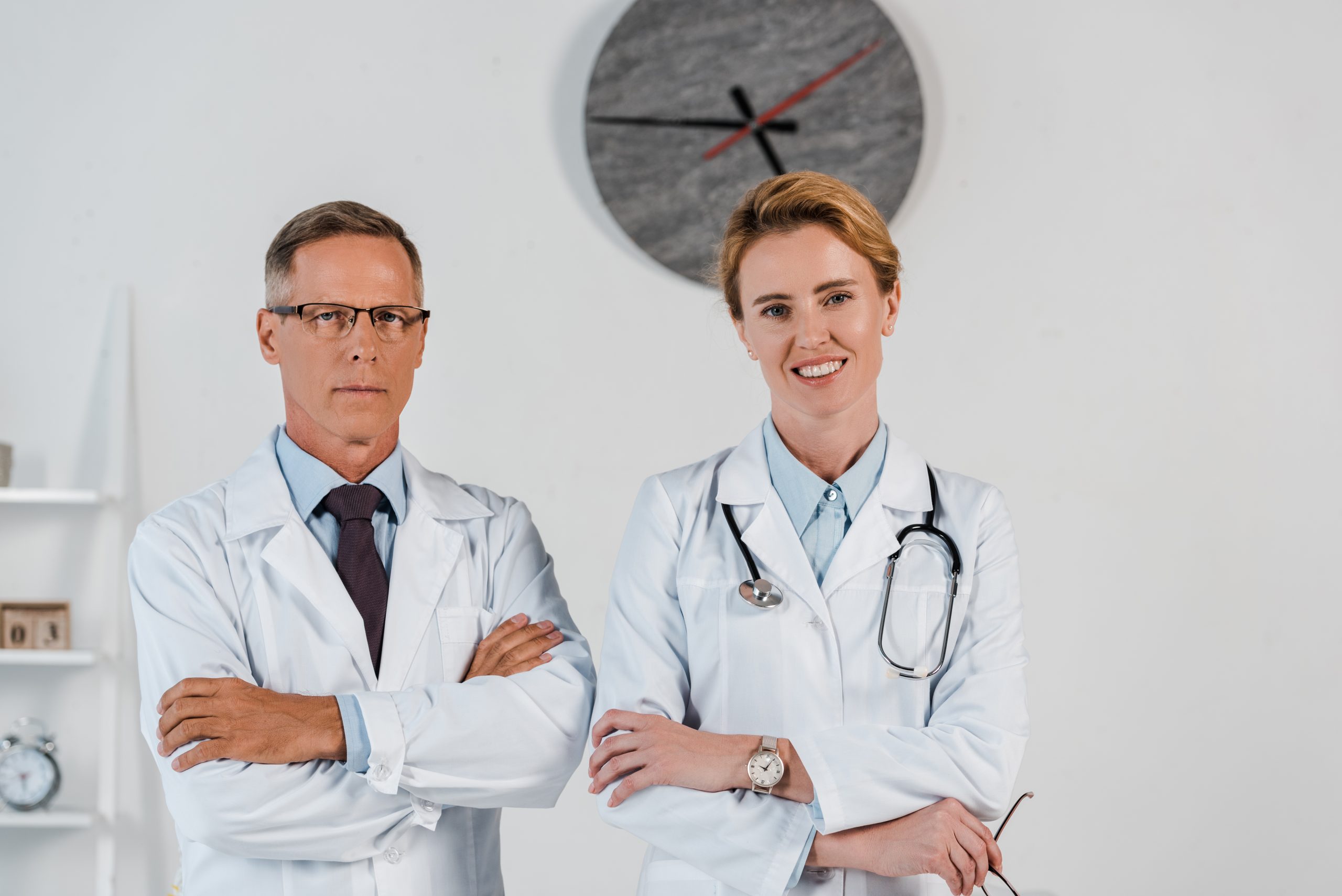 handsome doctor standing
