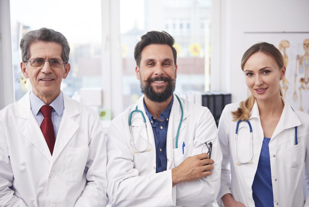 Portrait of three doctors